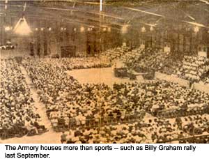 Billy Graham rally at Teaneck Armory