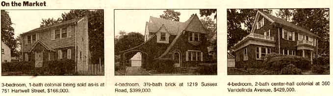 Houses on the market