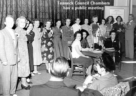 Teaneck Council Chambers have a public meeting