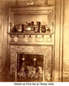 Mantle on West end of the dinning room