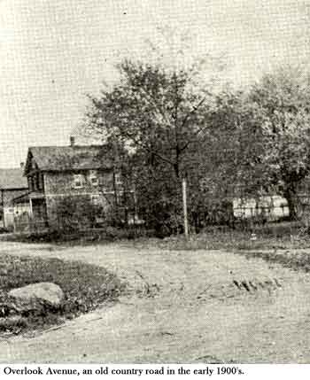 Overlook Ave. in the early 1900s