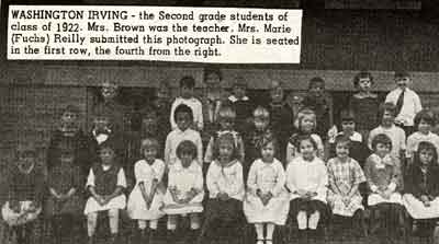 Washington Irving 2nd grade class of 1922